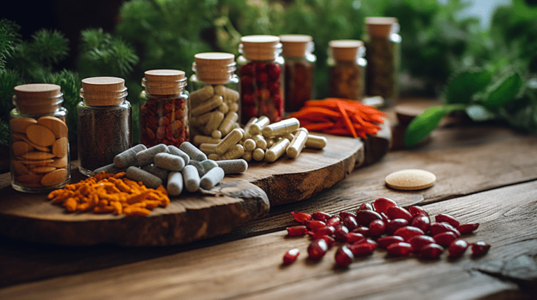 40대 여성이 챙겨 먹으면 좋은 영양제들 그림