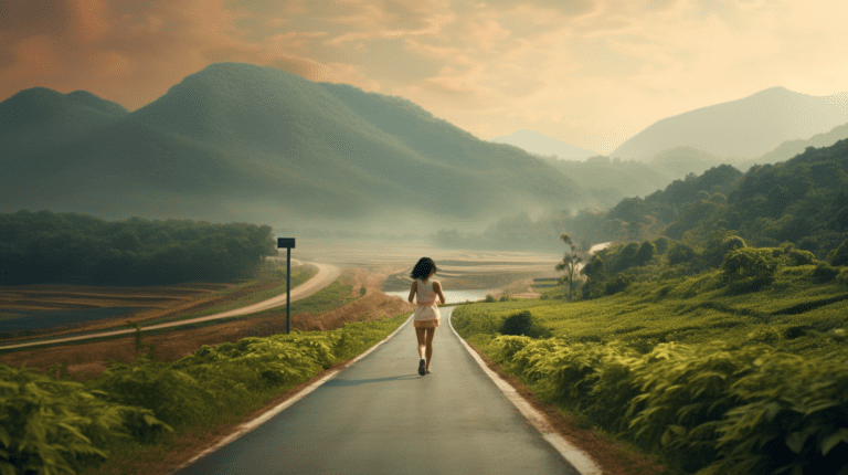 마라톤 대회를 위해 체계적으로 준비 과정을 수행하는 선수의 모습